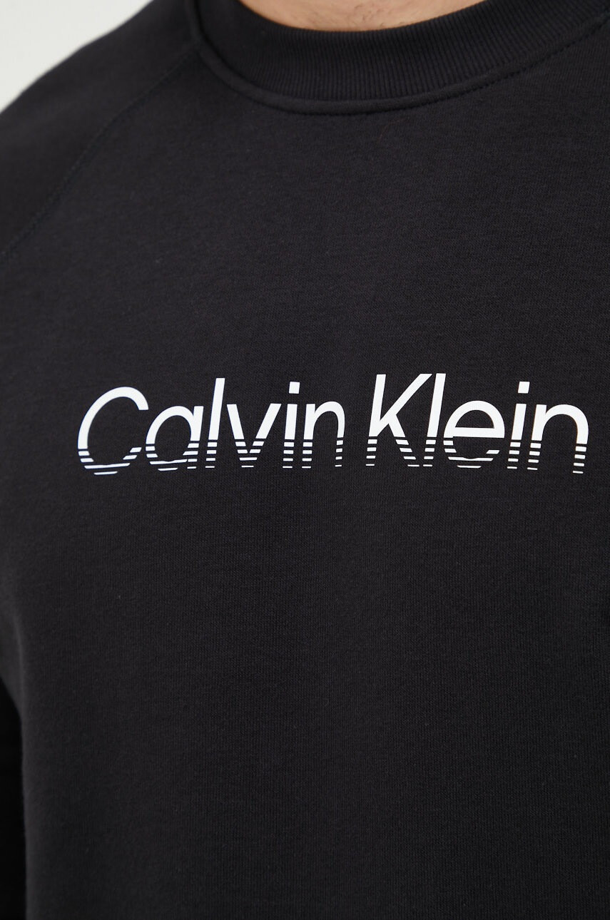 Calvin Klein Performance Спортен суичър Active Icon в черно с принт - Pepit.bg