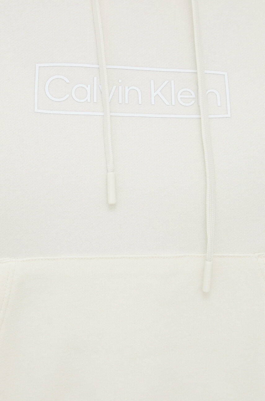 Calvin Klein Performance Спортен суичър This Is Love в бежово с принт - Pepit.bg