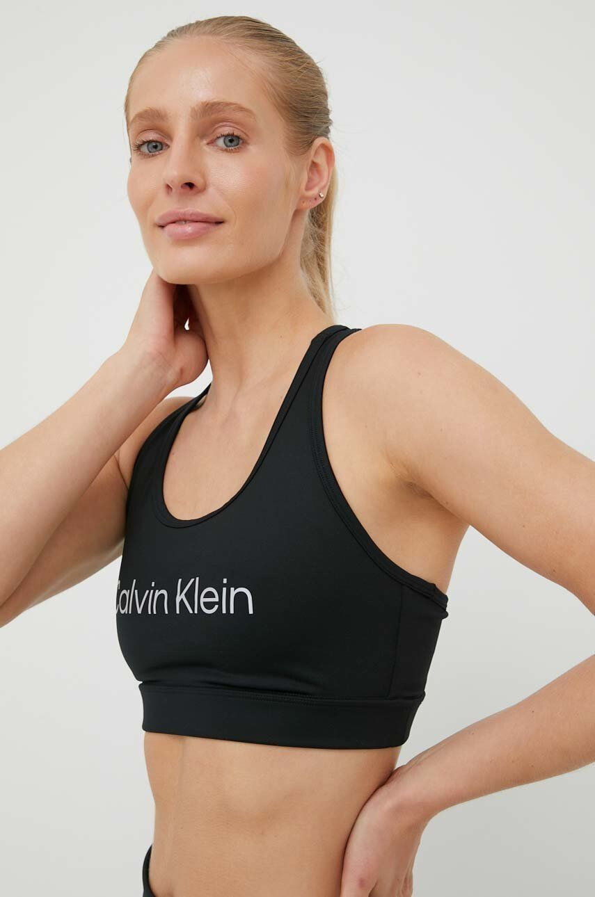 Calvin Klein Performance Спортен сутиен Ck Essentials в черно - Pepit.bg