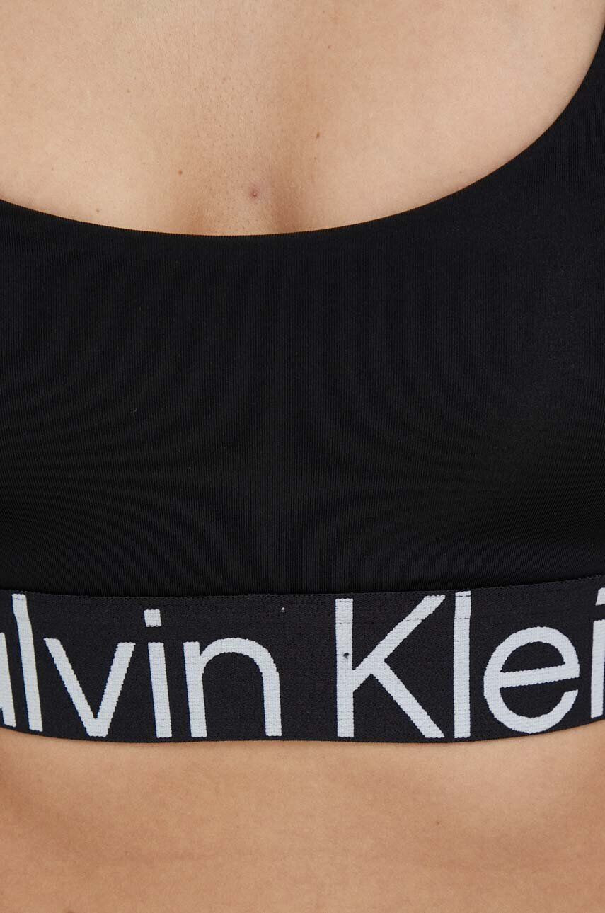 Calvin Klein Performance Спортен сутиен Effect в черно с изчистен дизайн - Pepit.bg