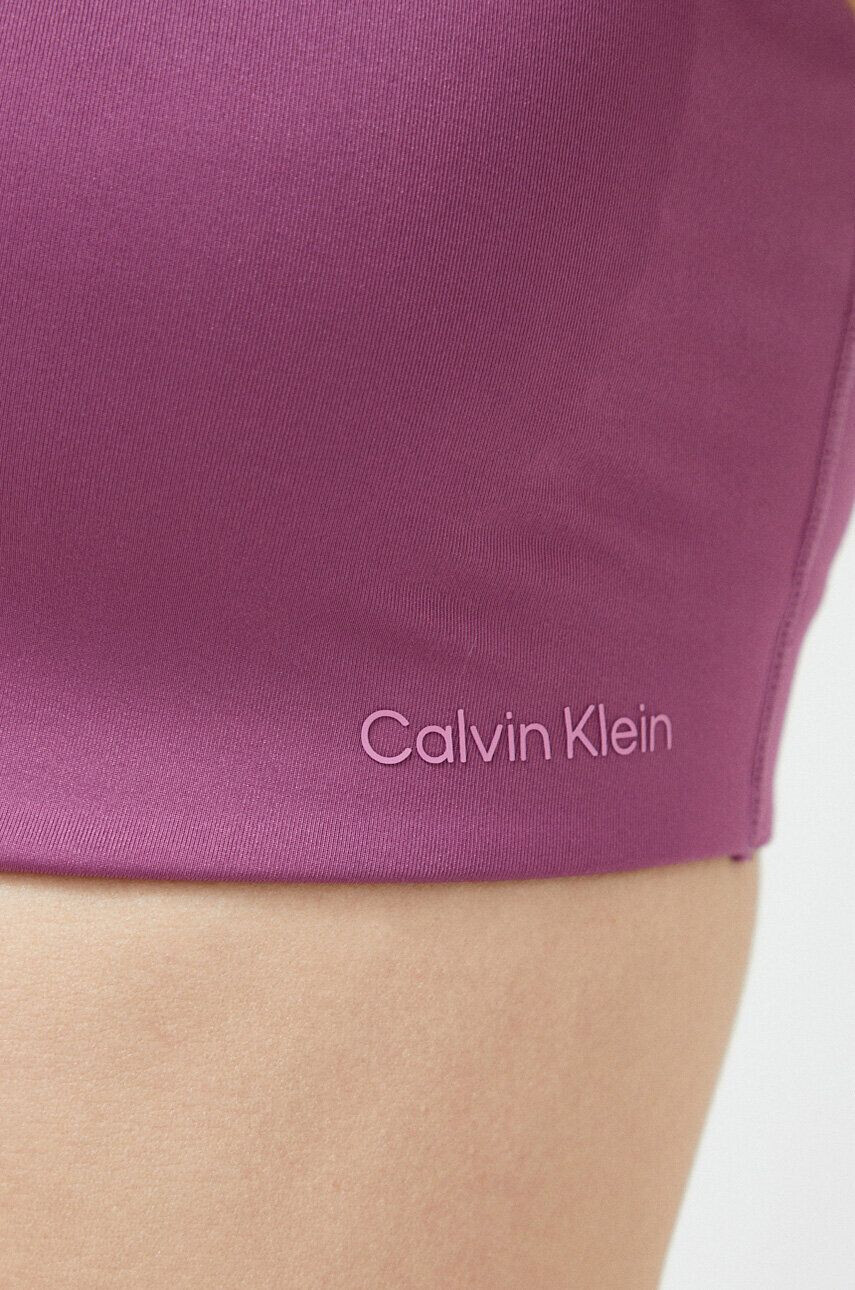 Calvin Klein Performance Спортен сутиен Essentials в лилаво с изчистен дизайн - Pepit.bg