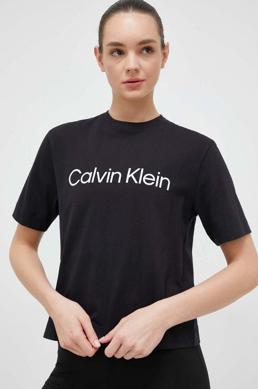 Calvin Klein Performance Спортна тениска Effect в черно - Pepit.bg