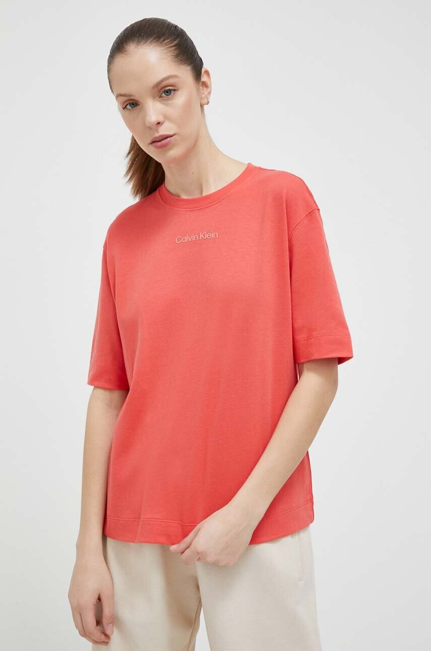 Calvin Klein Performance Спортна тениска Essentials в оранжево - Pepit.bg