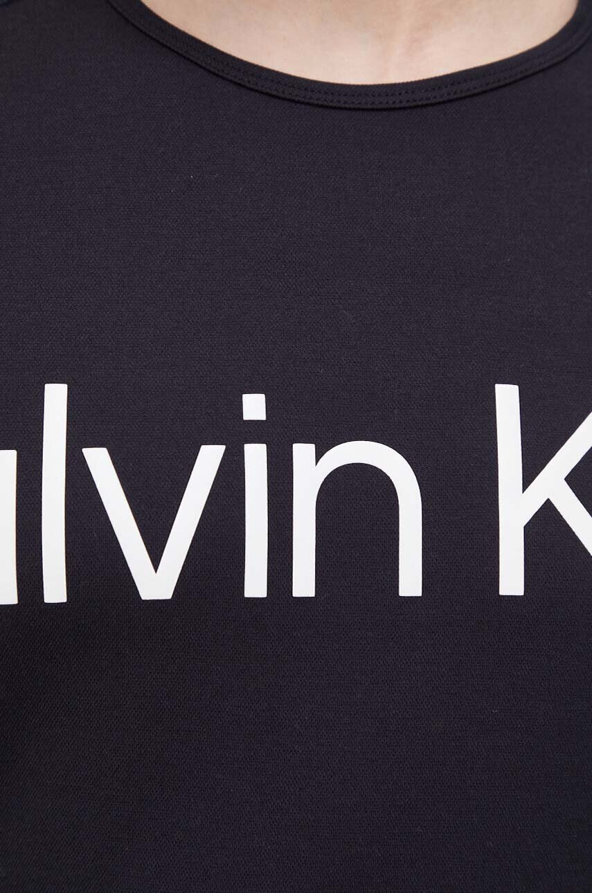 Calvin Klein Performance Тениска за трениране Effect в черно с принт - Pepit.bg