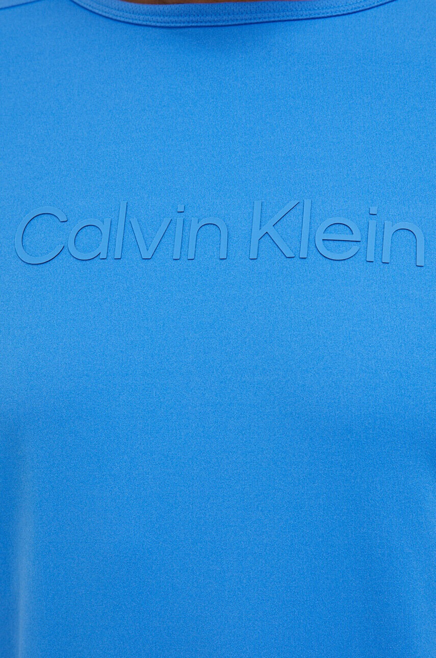 Calvin Klein Performance Тениска за трениране Essentials в синьо с принт - Pepit.bg