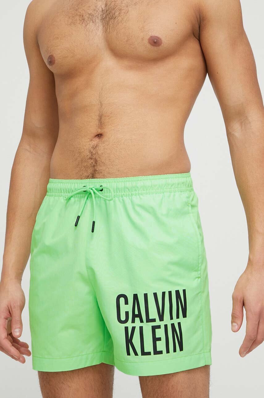 Calvin Klein Плувни шорти в зелено - Pepit.bg