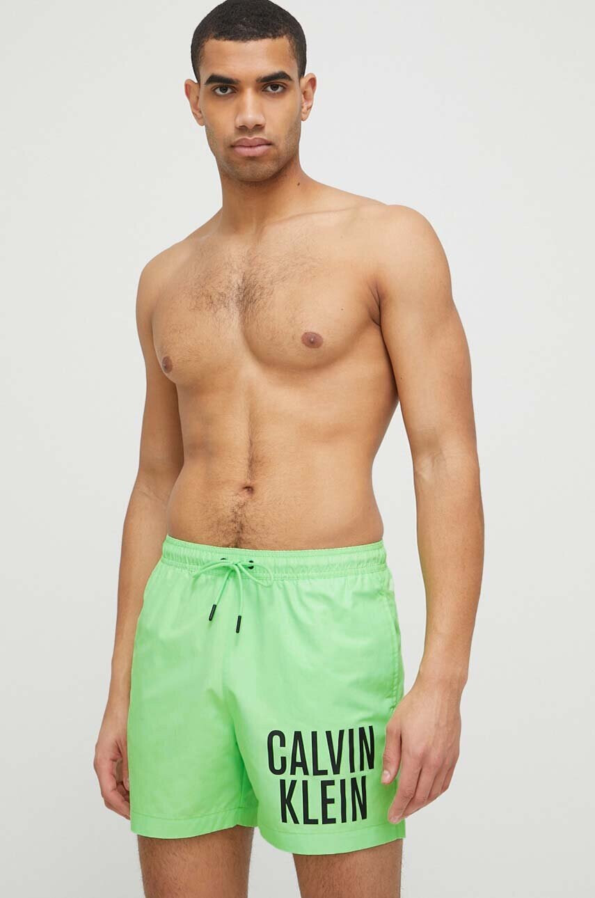 Calvin Klein Плувни шорти в зелено - Pepit.bg