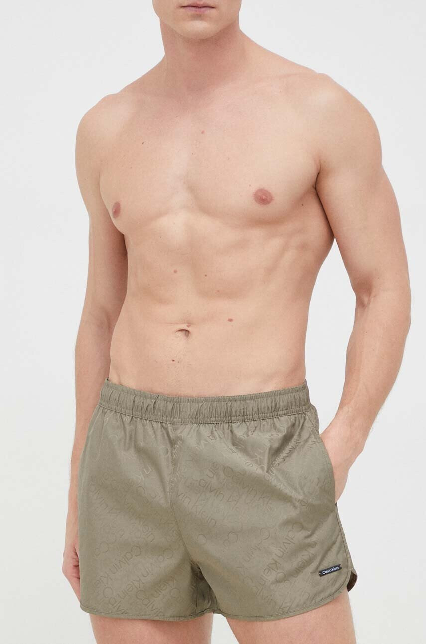 Calvin Klein Плувни шорти в зелено - Pepit.bg