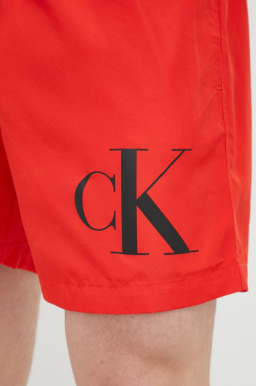Calvin Klein Плувни шорти в червено - Pepit.bg