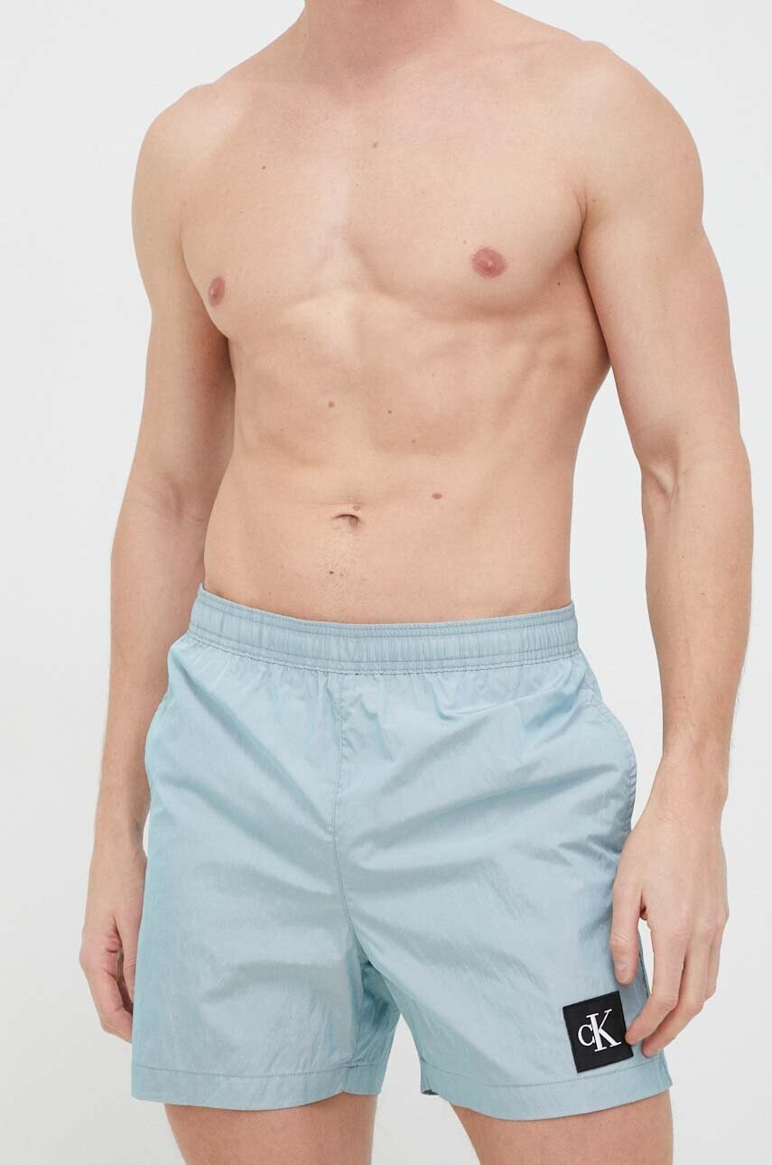 Calvin Klein Плувни шорти в синьо - Pepit.bg