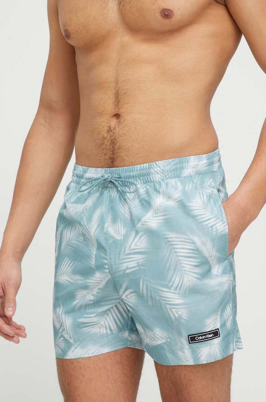 Calvin Klein Плувни шорти в зелено - Pepit.bg