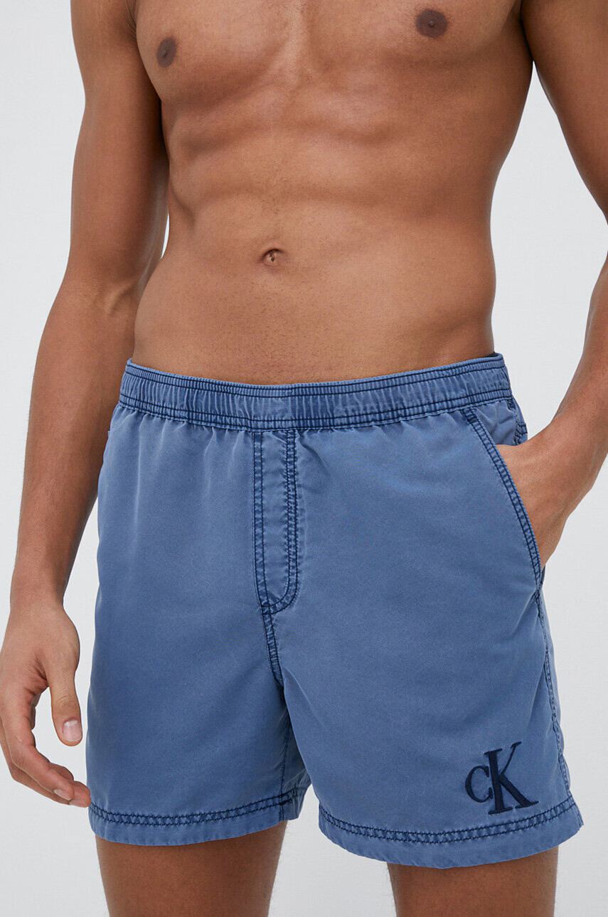 Calvin Klein Плувни шорти в тъмносиньо - Pepit.bg
