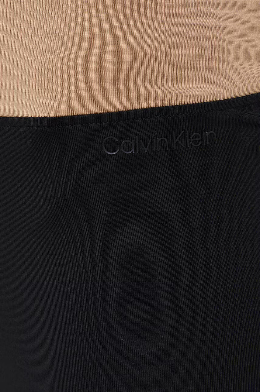 Calvin Klein Пола в черно дълъг модел със стандартна кройка - Pepit.bg