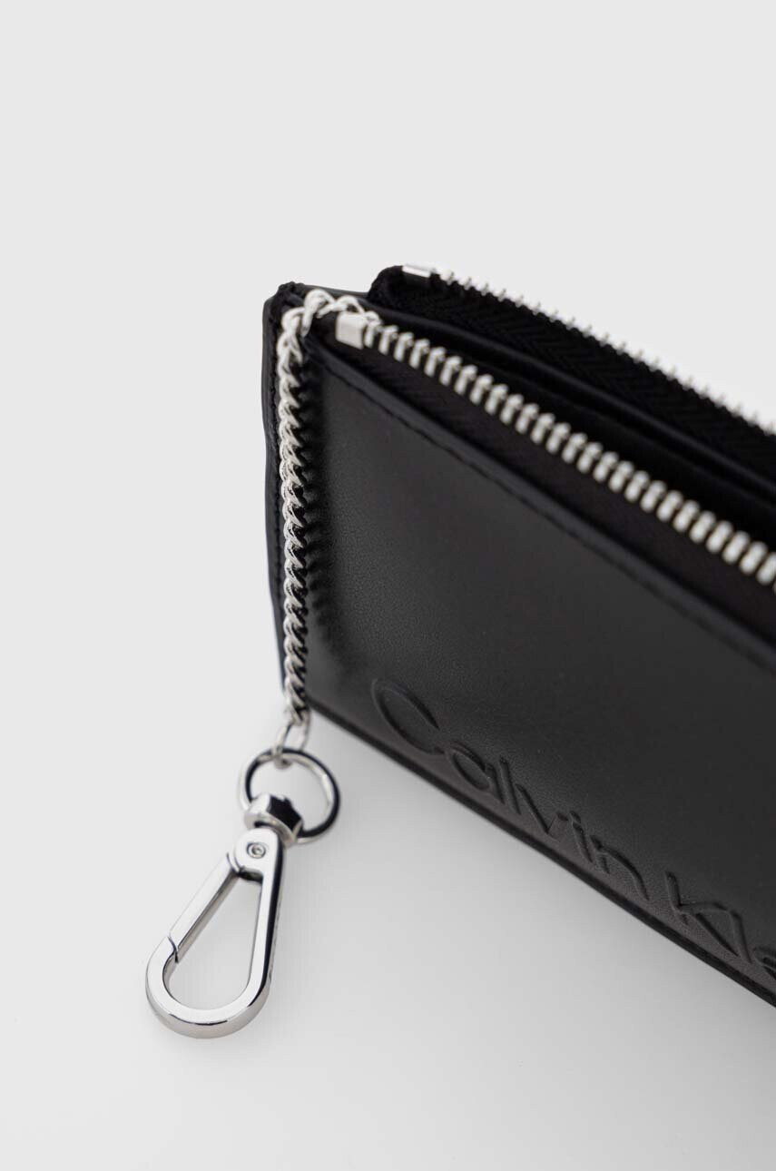Calvin Klein Портфейл дамски в черно - Pepit.bg