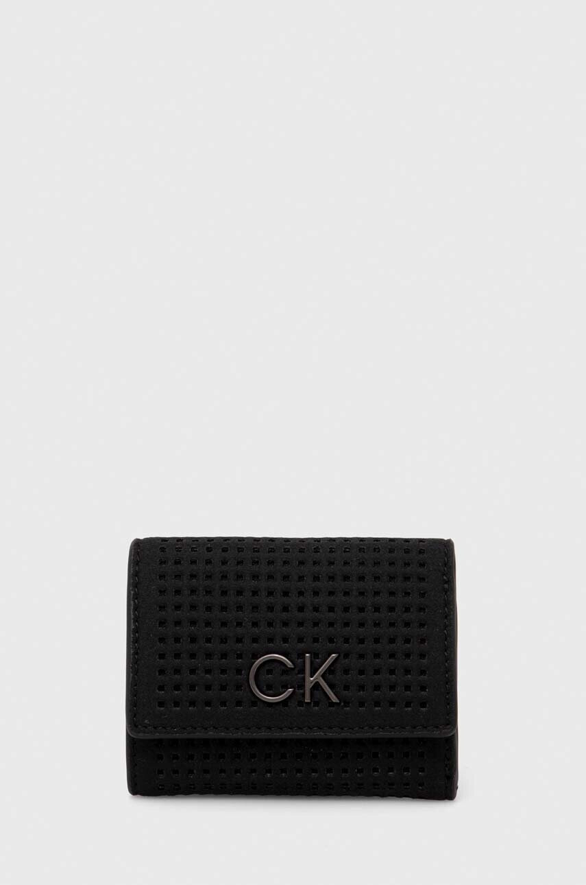 Calvin Klein Портфейл дамски в черно - Pepit.bg