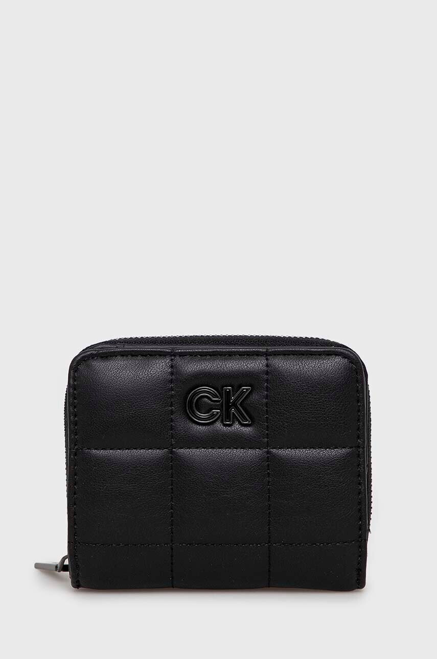 Calvin Klein Портмоне дамски в черно - Pepit.bg