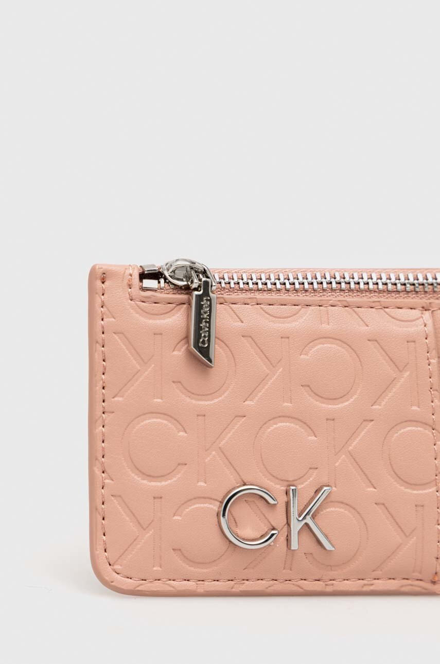 Calvin Klein Портмоне дамски в розово - Pepit.bg
