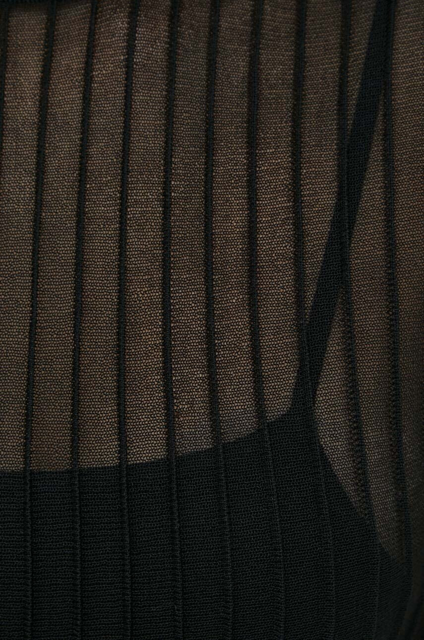 Calvin Klein Рокля в черно дълъг модел разкроен модел - Pepit.bg
