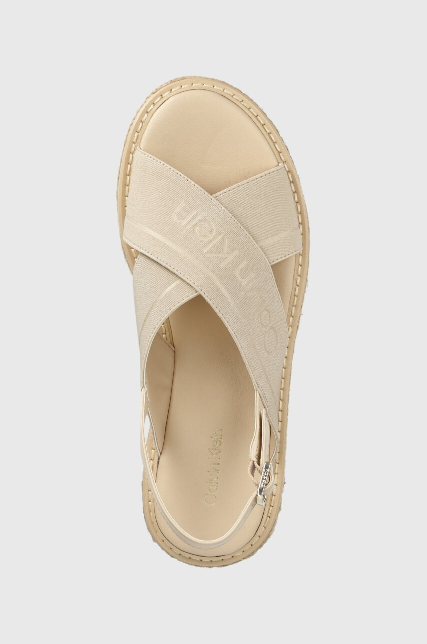 Calvin Klein Сандали в бежово с платформа - Pepit.bg