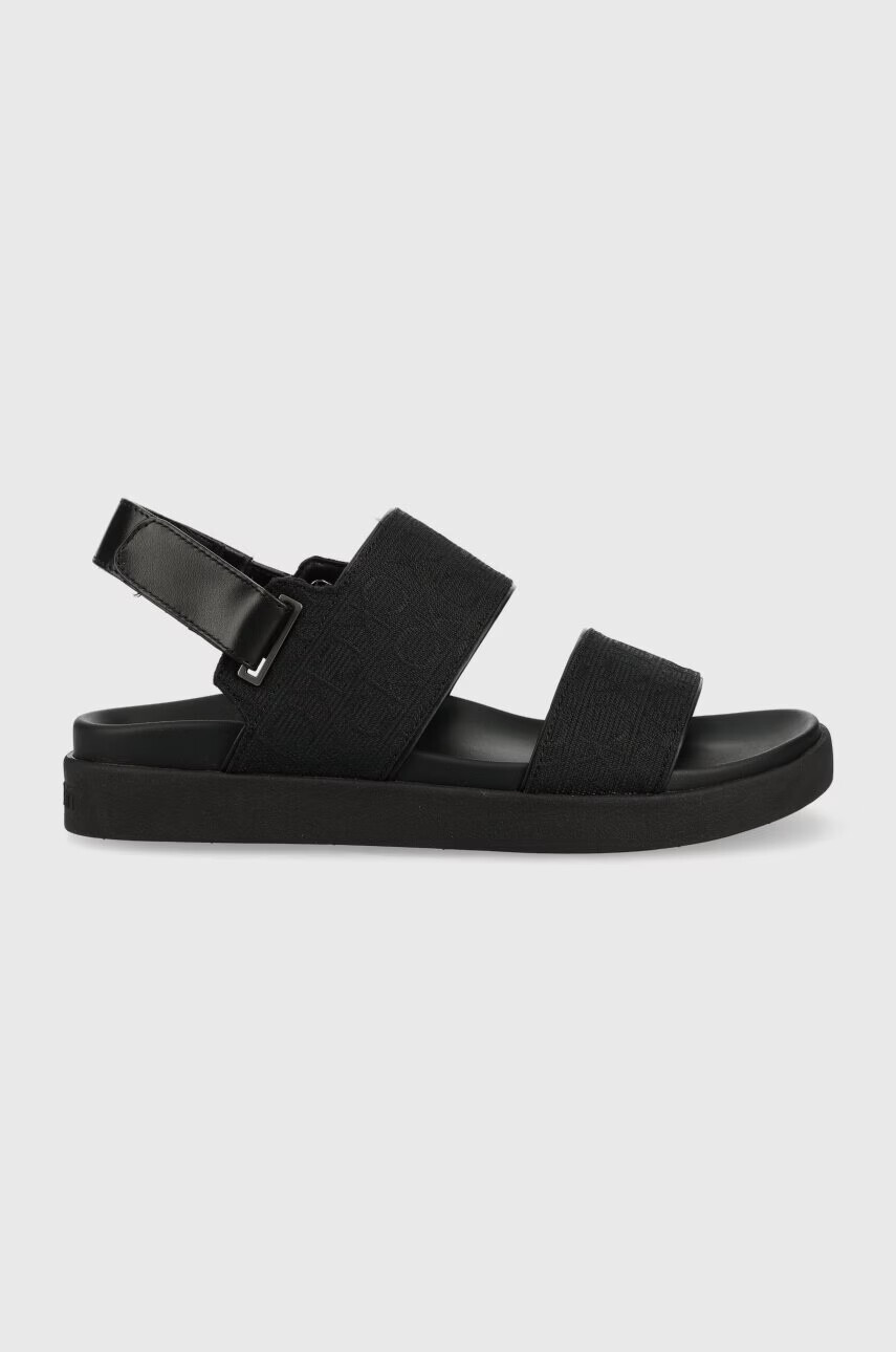 Calvin Klein Сандали ADJ SANDAL W/HW - JQ в черно HW0HW01491 - Pepit.bg