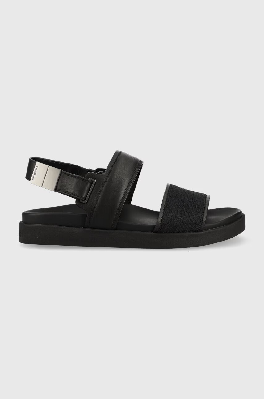 Calvin Klein Сандали BACK STRAP SANDAL MONO JQ в черно HM0HM00970 - Pepit.bg