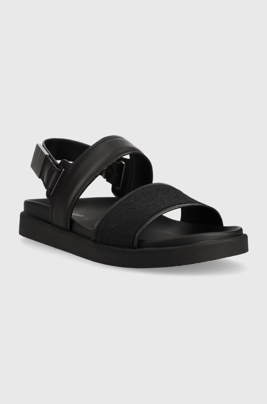 Calvin Klein Сандали BACK STRAP SANDAL MONO JQ в черно HM0HM00970 - Pepit.bg