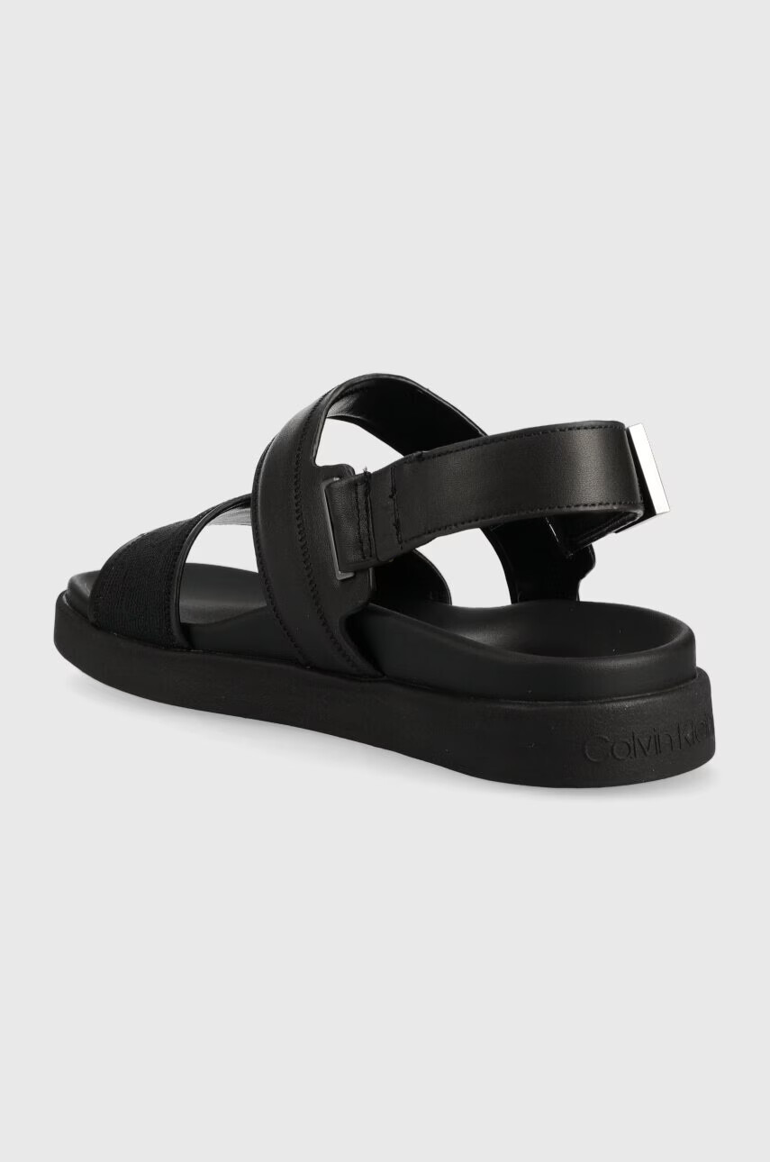 Calvin Klein Сандали BACK STRAP SANDAL MONO JQ в черно HM0HM00970 - Pepit.bg