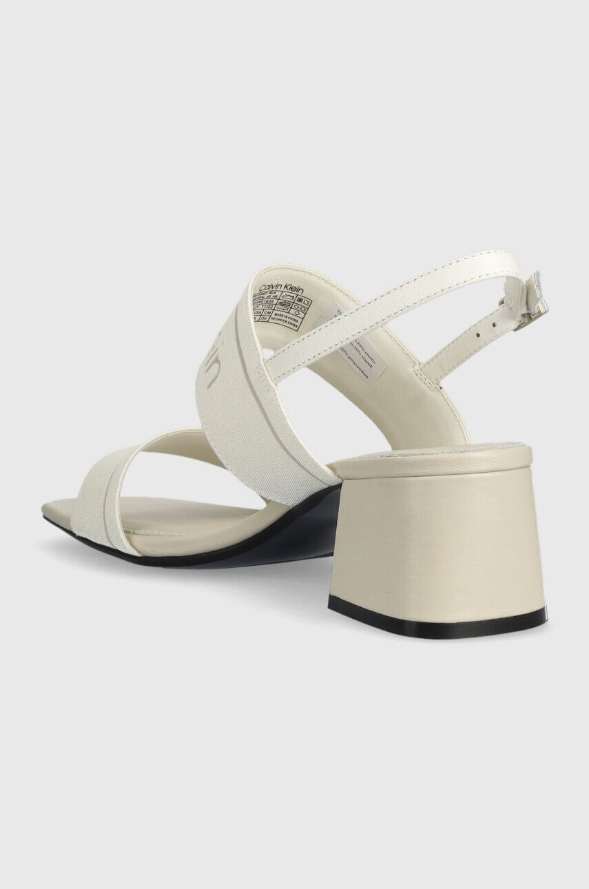 Calvin Klein Сандали SQUARED BLK HL SANDAL 45 HE в бяло HW0HW01635 - Pepit.bg