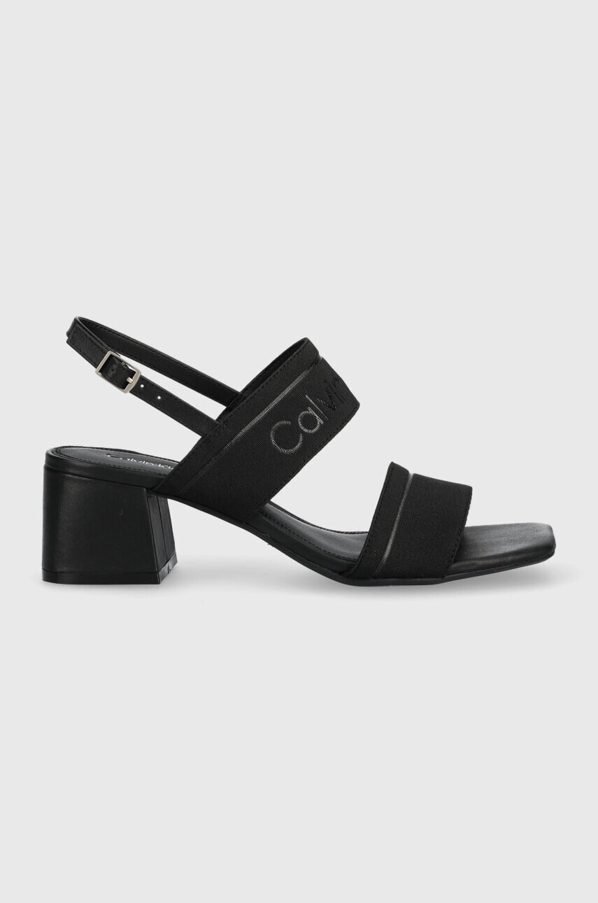 Calvin Klein Сандали SQUARED BLK HL SANDAL 45 HE в черно HW0HW01635 - Pepit.bg