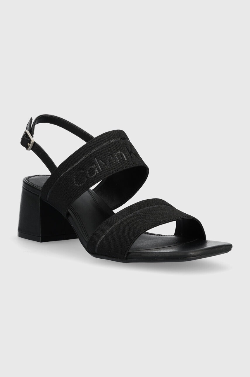 Calvin Klein Сандали SQUARED BLK HL SANDAL 45 HE в черно HW0HW01635 - Pepit.bg