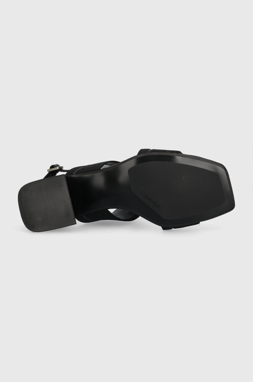 Calvin Klein Сандали SQUARED BLK HL SANDAL 45 HE в черно HW0HW01635 - Pepit.bg