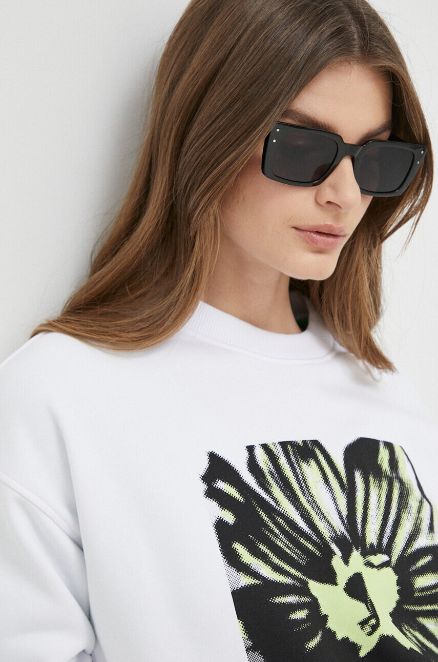Calvin Klein Суичър в бяло с принт - Pepit.bg