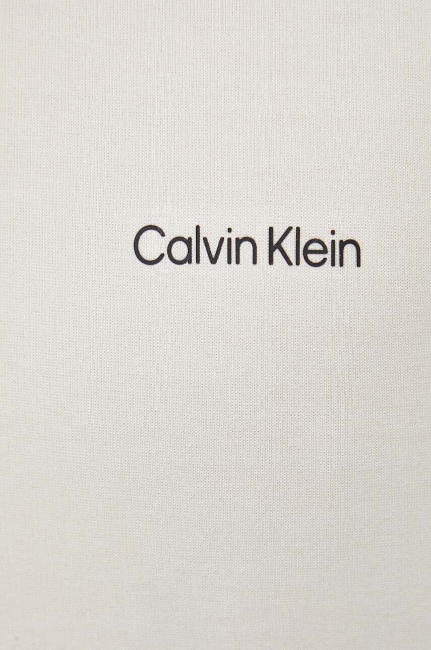 Calvin Klein Суичър в бежово с принт - Pepit.bg