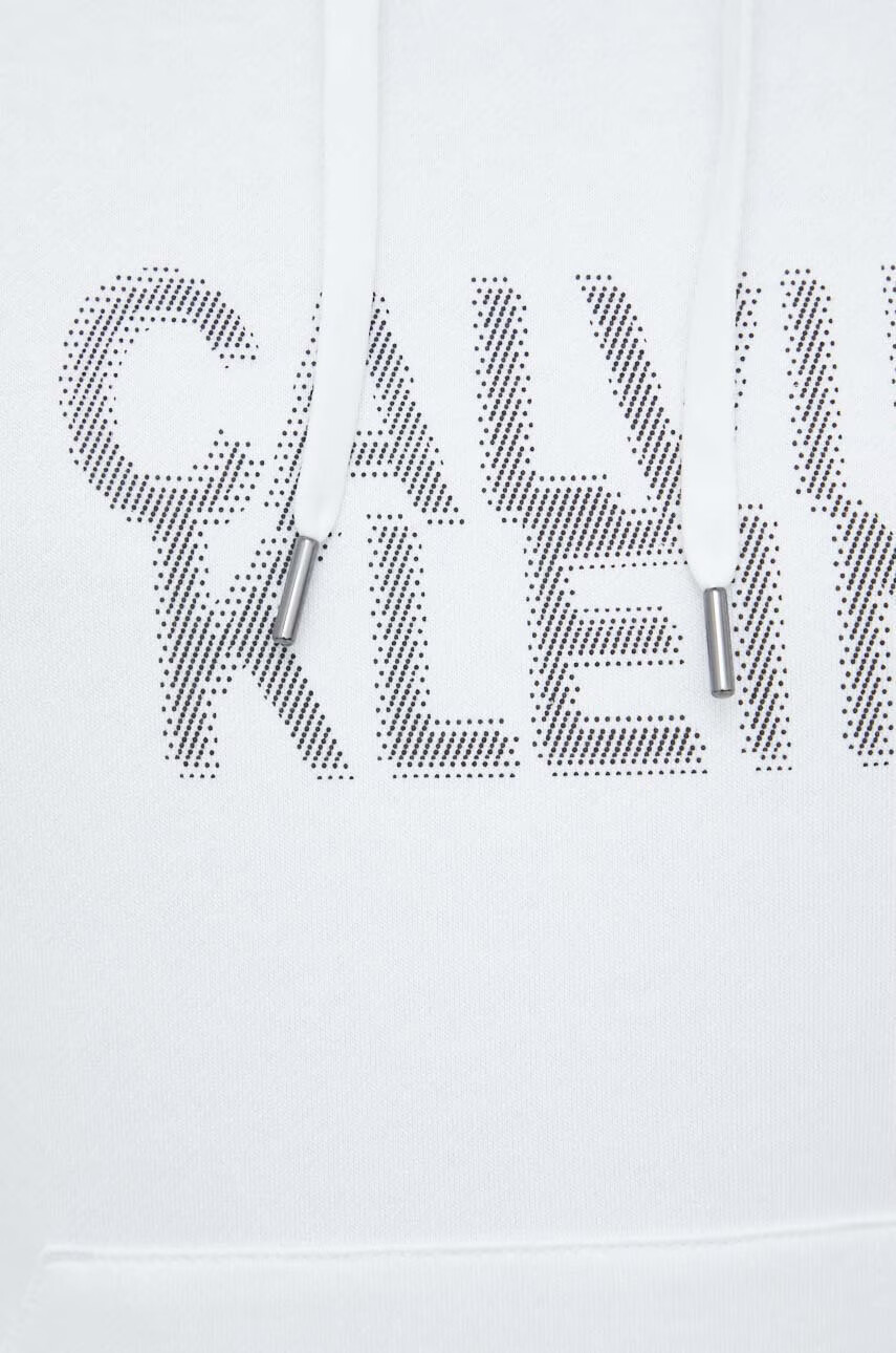 Calvin Klein Суичър в бяло с изчистен дизайн - Pepit.bg