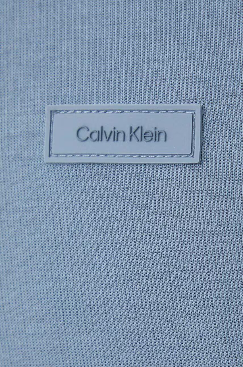 Calvin Klein Суичър в синьо с изчистен дизайн - Pepit.bg