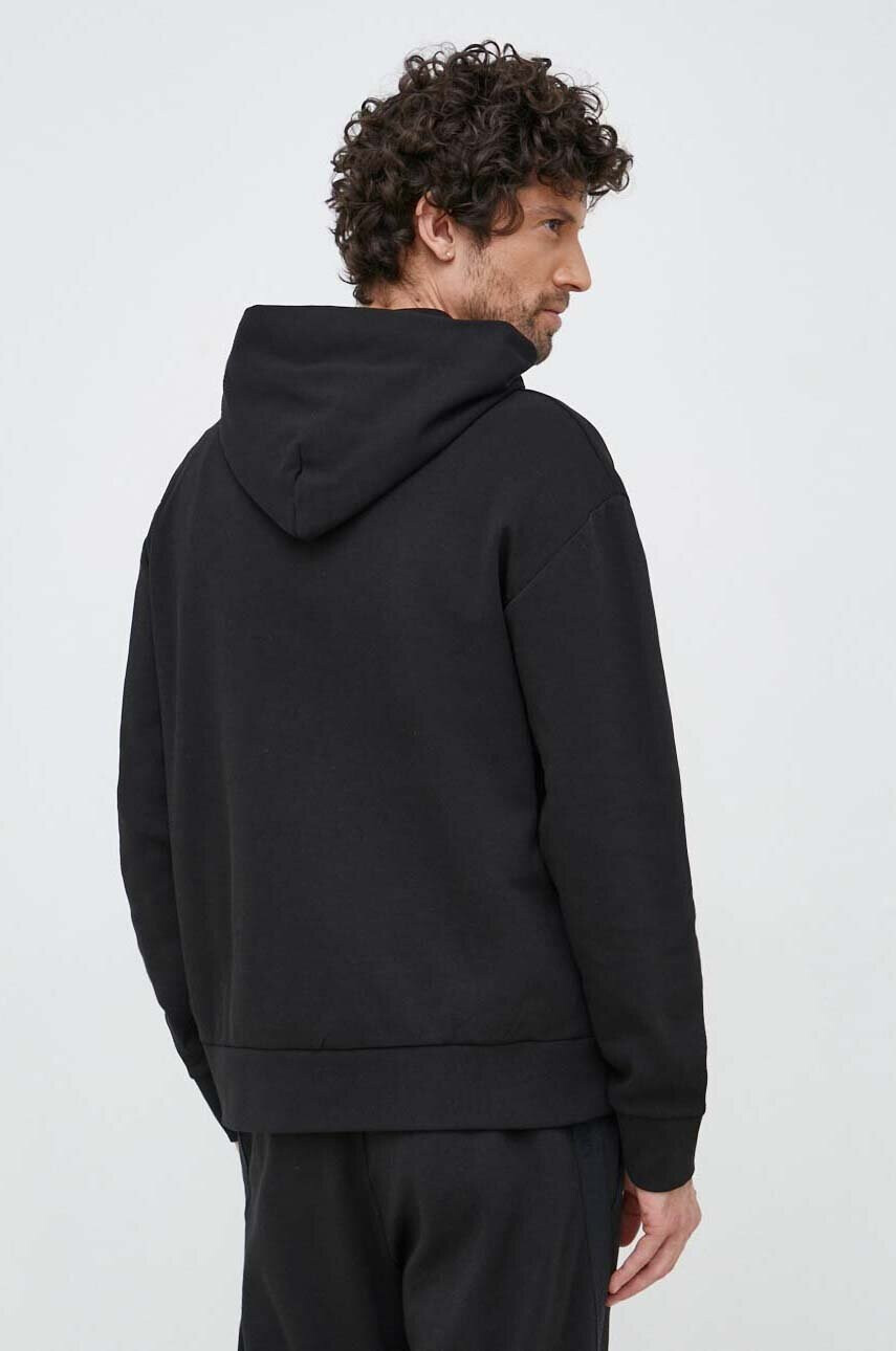 Calvin Klein Суичър в черно с качулка с апликация - Pepit.bg