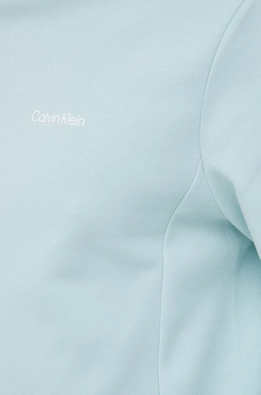 Calvin Klein Суичър в зелено с изчистен дизайн - Pepit.bg