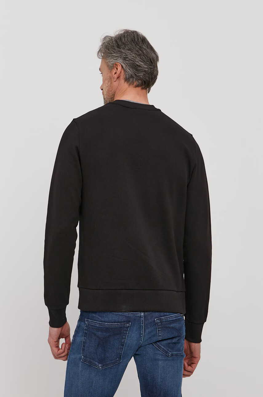 Calvin Klein Суичър мъжки в черно с принт - Pepit.bg