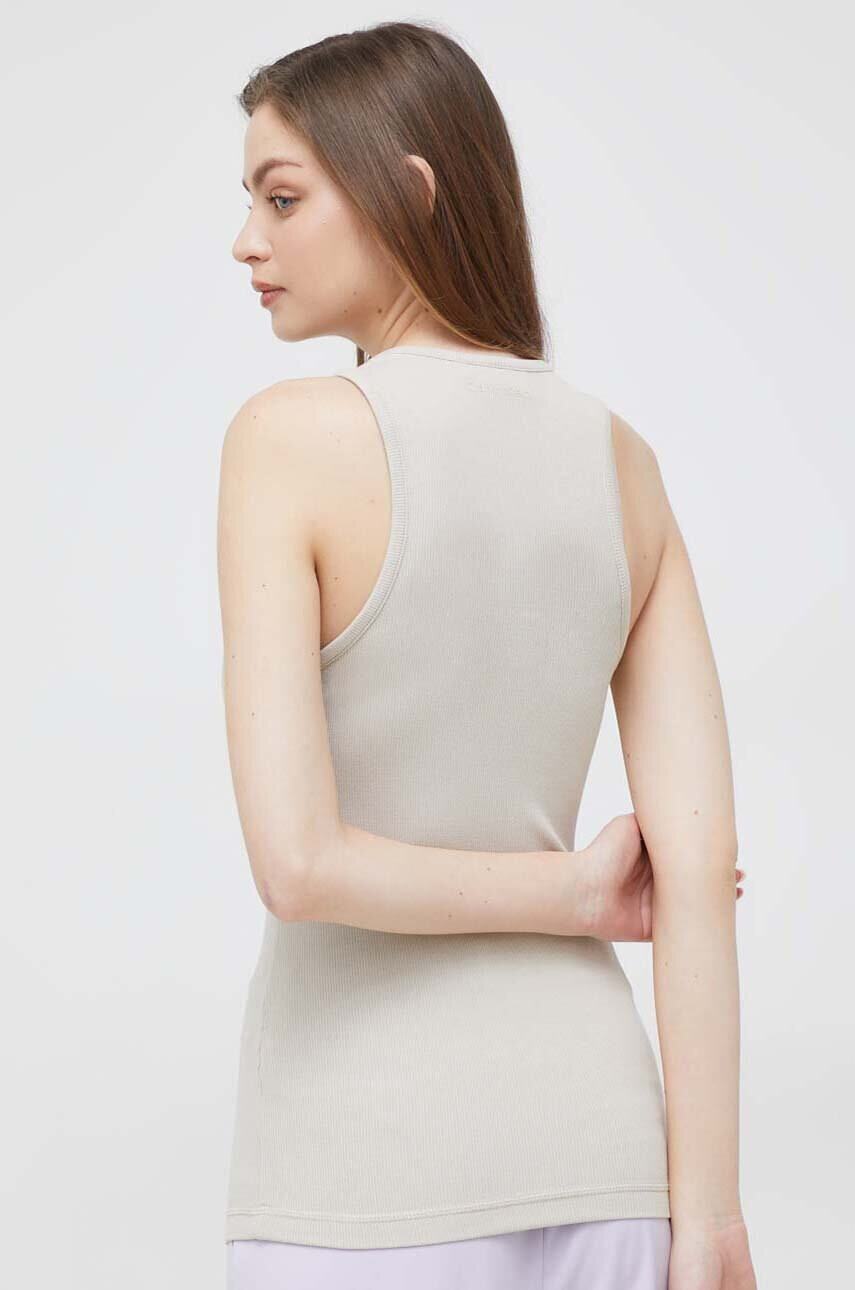 Calvin Klein Топ дамски в бежово - Pepit.bg