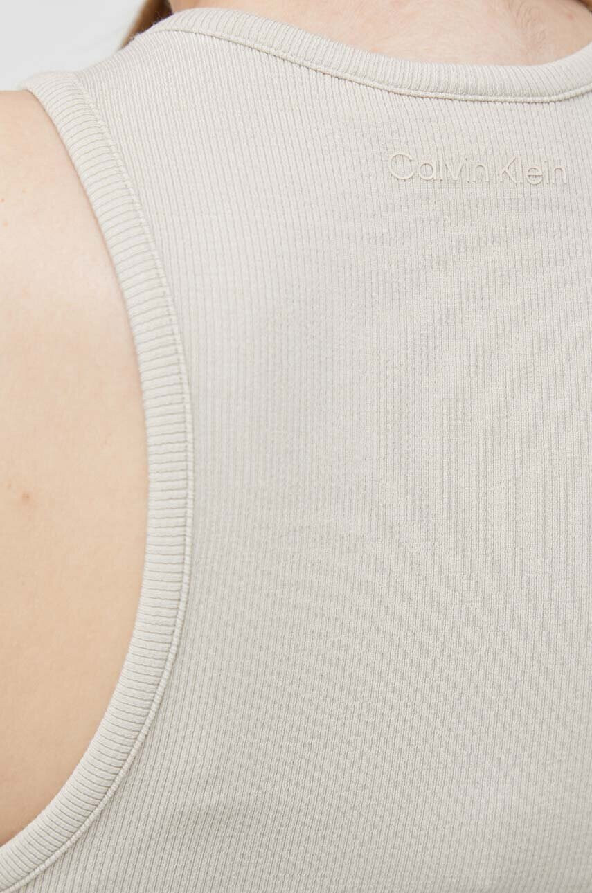 Calvin Klein Топ дамски в бежово - Pepit.bg