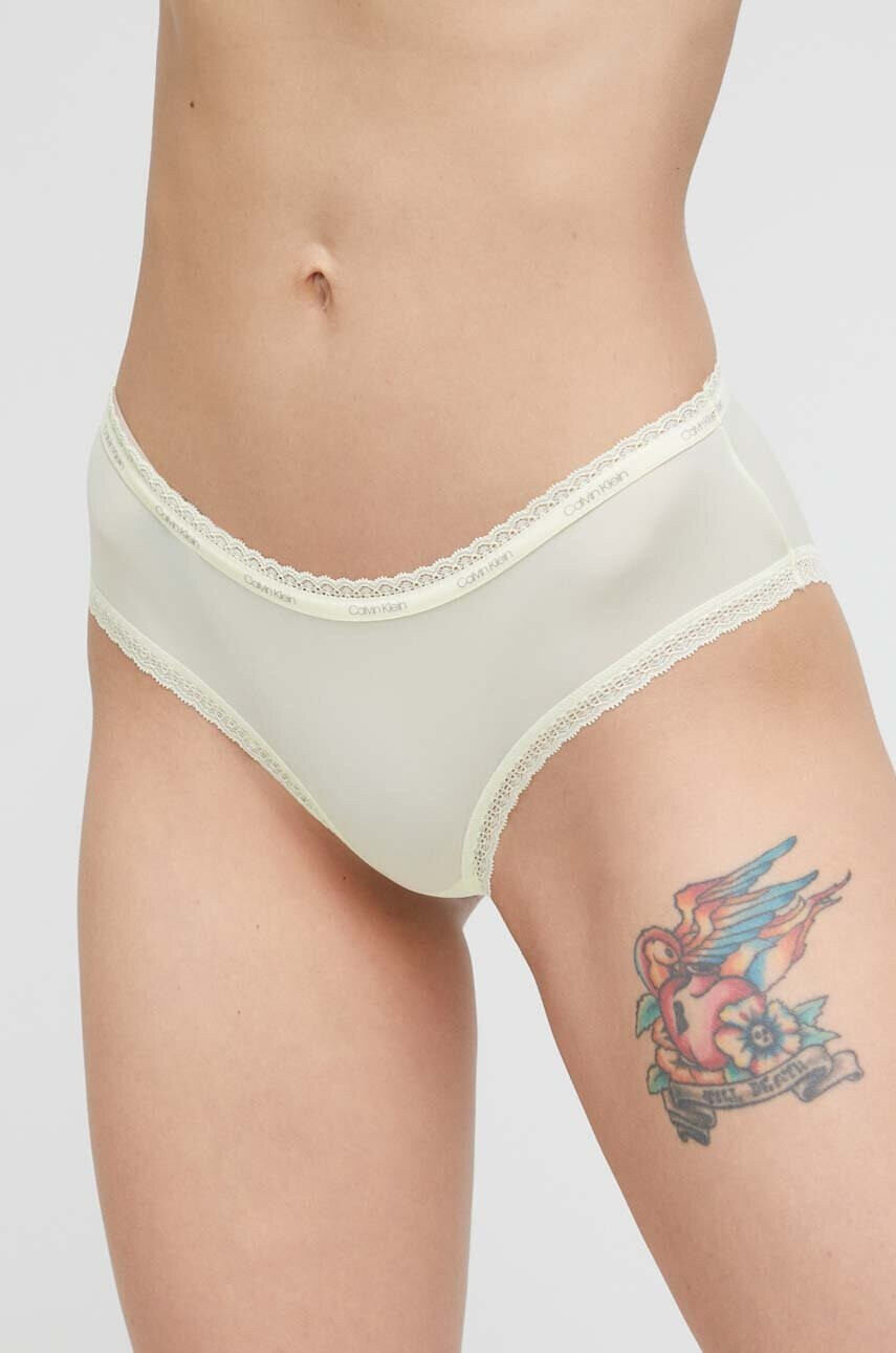 Calvin Klein Underwear Бикини в жълто - Pepit.bg