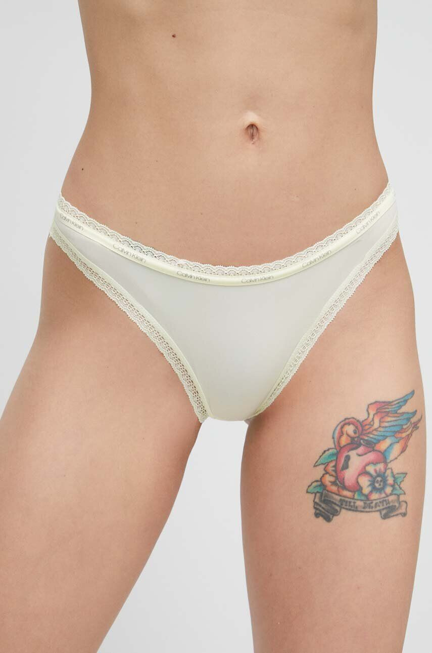 Calvin Klein Underwear Бикини в жълто - Pepit.bg