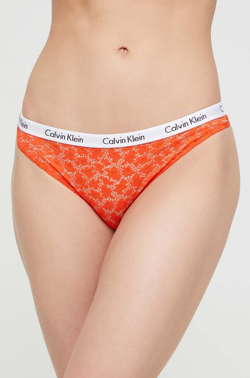 Calvin Klein Underwear Бикини тип бразилиана в оранжево - Pepit.bg