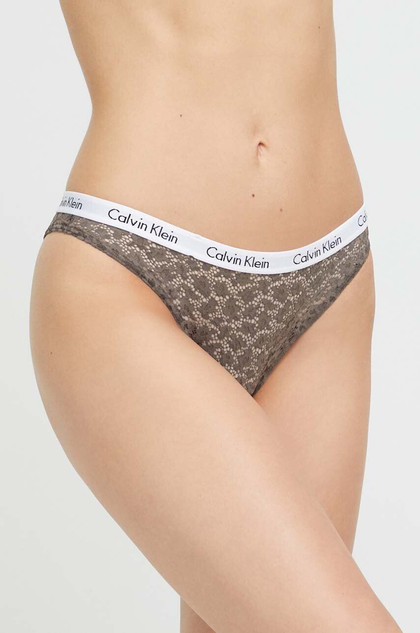 Calvin Klein Underwear Бикини тип бразилиана в зелено - Pepit.bg