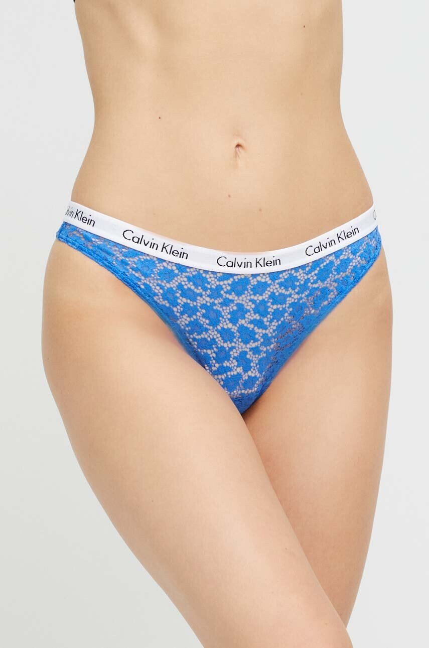 Calvin Klein Underwear Бикини тип бразилиана в синьо - Pepit.bg