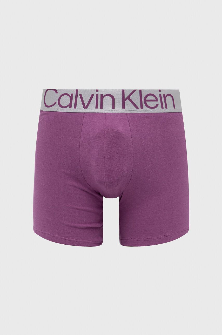 Calvin Klein Underwear Боксерки (3 броя) в лилаво - Pepit.bg