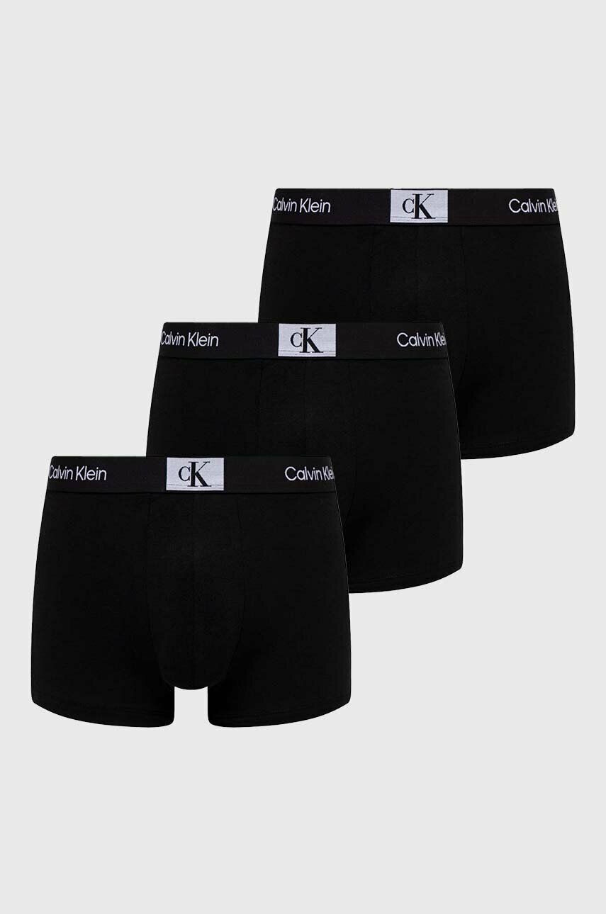 Calvin Klein Underwear Боксерки (3 броя) в черно - Pepit.bg