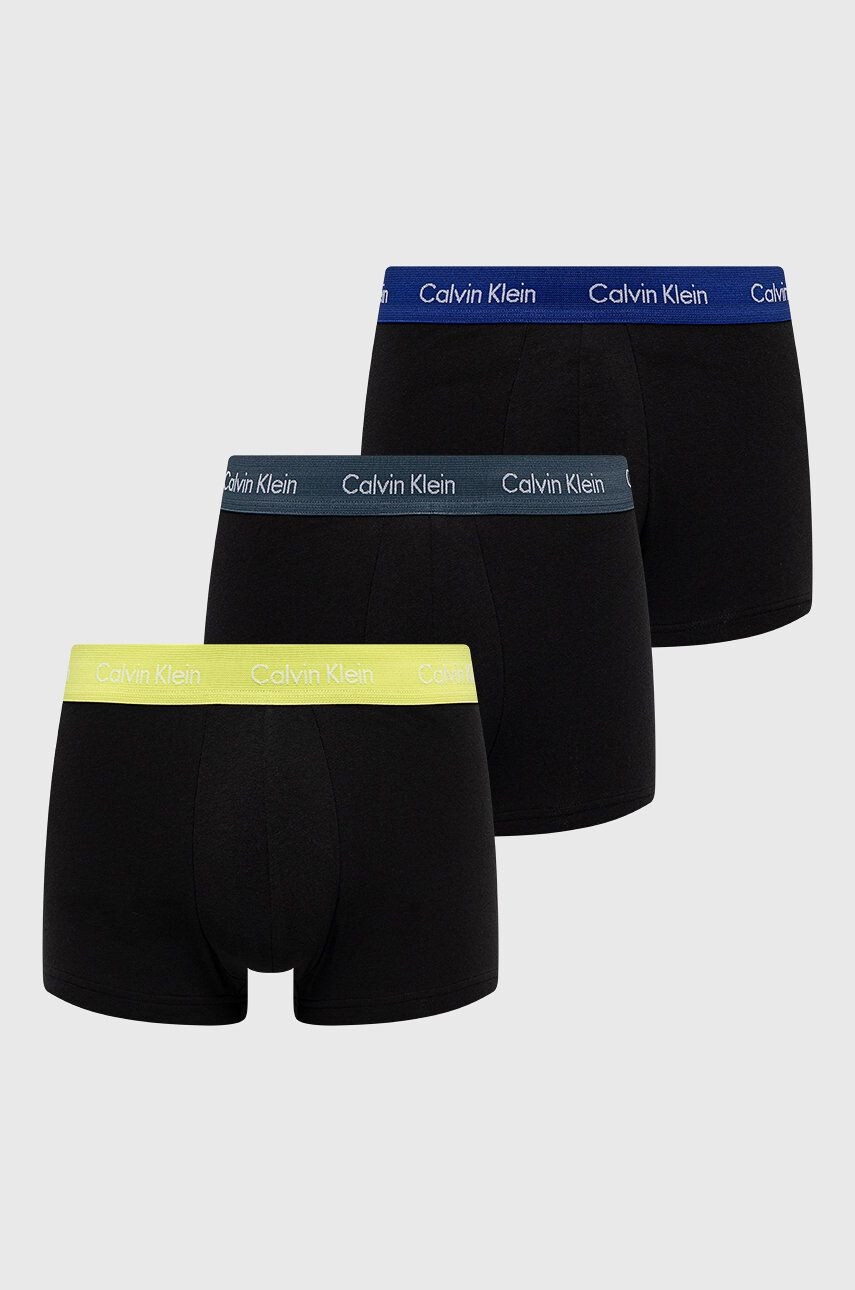 Calvin Klein Underwear Боксерки (3 чифта) мъжки в черно - Pepit.bg