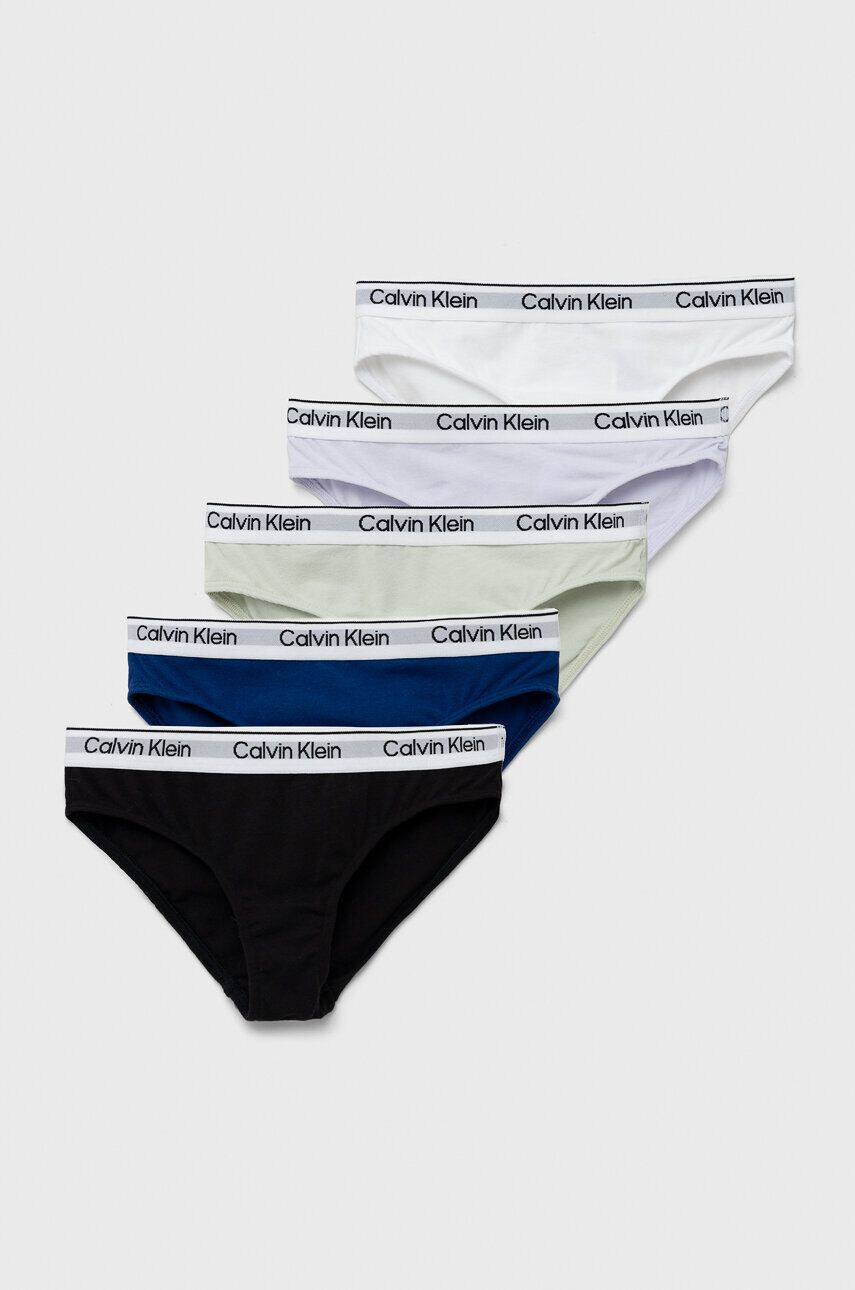 Calvin Klein Underwear Детски бикини (5 броя) в сиво - Pepit.bg