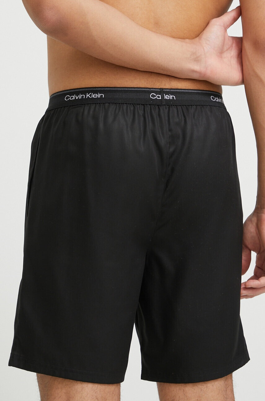 Calvin Klein Underwear Домашен къс панталон в черно - Pepit.bg